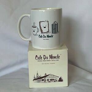 Adorable White Coffee Mug from Cafe Du Monde in New Orleans